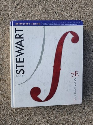 Multivariable Calculus, 7th Edition - Hardcover, by Stewart James - Instructors