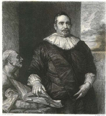 Original Etching After Anthony van Dyck Portrait