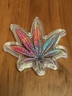 1.5 Gram .999 Pure Silver Colorized Marijuana Leaf.