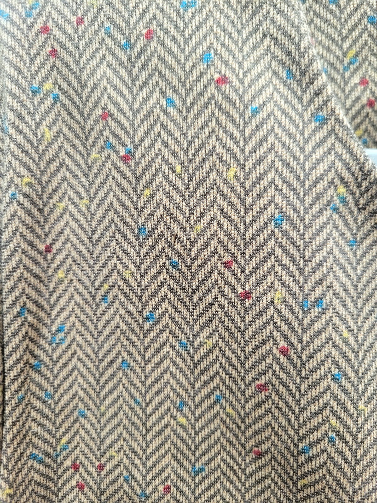 HIDDEN RAINBOW Cabi Herringbone Pattern Brown/Mul… - image 5