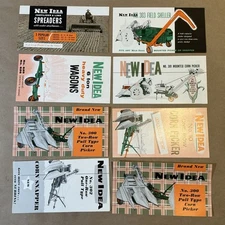 Group Of 8 New Idea Equipment Brochures Field Shellers Spreaders Etc. INV-AD22