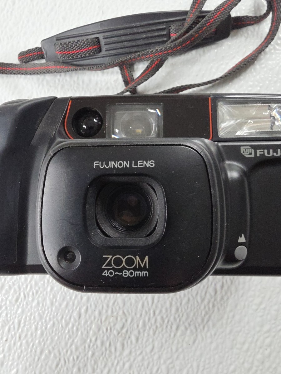 FUJI Zoom Cardia 800 Date AF Black 35mm Point & Shoot Film Camera