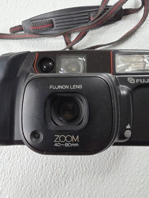FUJI Zoom Cardia 800 Date AF Black 35mm Point & Shoot Film Camera