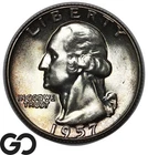 1957 Washington Quarter, Premium Quality Superb Gem BU++