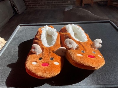 Festive Voice Rudolph the Red Noosed Reindeer Slipper Socks