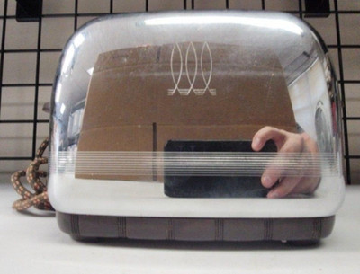 Vintage Toastmaster 1B14 Automatic Electric Pop-Up Toaster 2 Slice Chrome USA