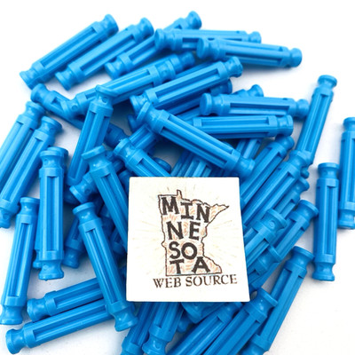 (50) K NEX Light Blue Short Flexible Rods 1 5/16'' (1.31'')   USED OEM   Flexi