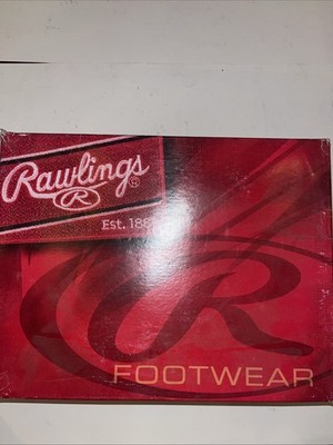 Rawlings Men s Base Invader Low 2.0 Baseball Cleats. Size US 7.5 Black/Red