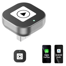 Wireless CarPlay&Android Auto Adapter–Wired To Wireless Plug&Play Auto Reconnect