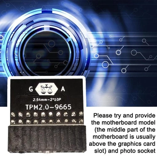 For ASUS TPM-L R2.0 Compatible Trusted Platform TPM W9E4 2024 W8Z0 (20 W39C Y0B3