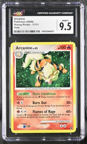 Arcanine graded CGC 9.5 for sale on eBay