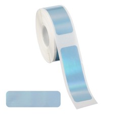 1.6x0.5" Holographic Thermal Label Stickers 160 Tape/Roll Blue
