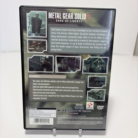 Metal Gear Solid 2 Sons of Liberty Playstation 2PS2 CompleteCIB w/RegCard Tested