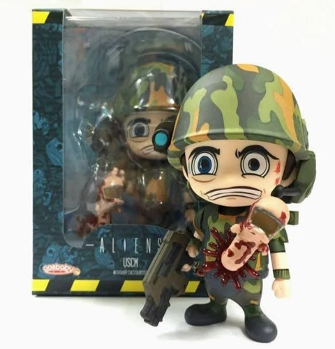 Figura Hot Toys Cosbaby COSB297 Aliens USCM con Chestbuster