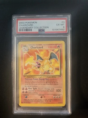 Charizard #3 Non Holo Legendary Collection PSA 6