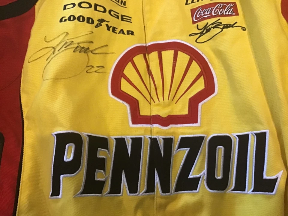 Autographed Kurt Busch Nascar Penzoil yellow Jacket - Image 3 of 4
