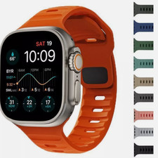 For Apple Watch Series Ultra 3 11 10 9 8 7 iWatch 49mm Silicone Sport Band Strap