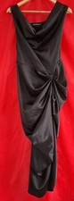 Black Taper Satin Dress