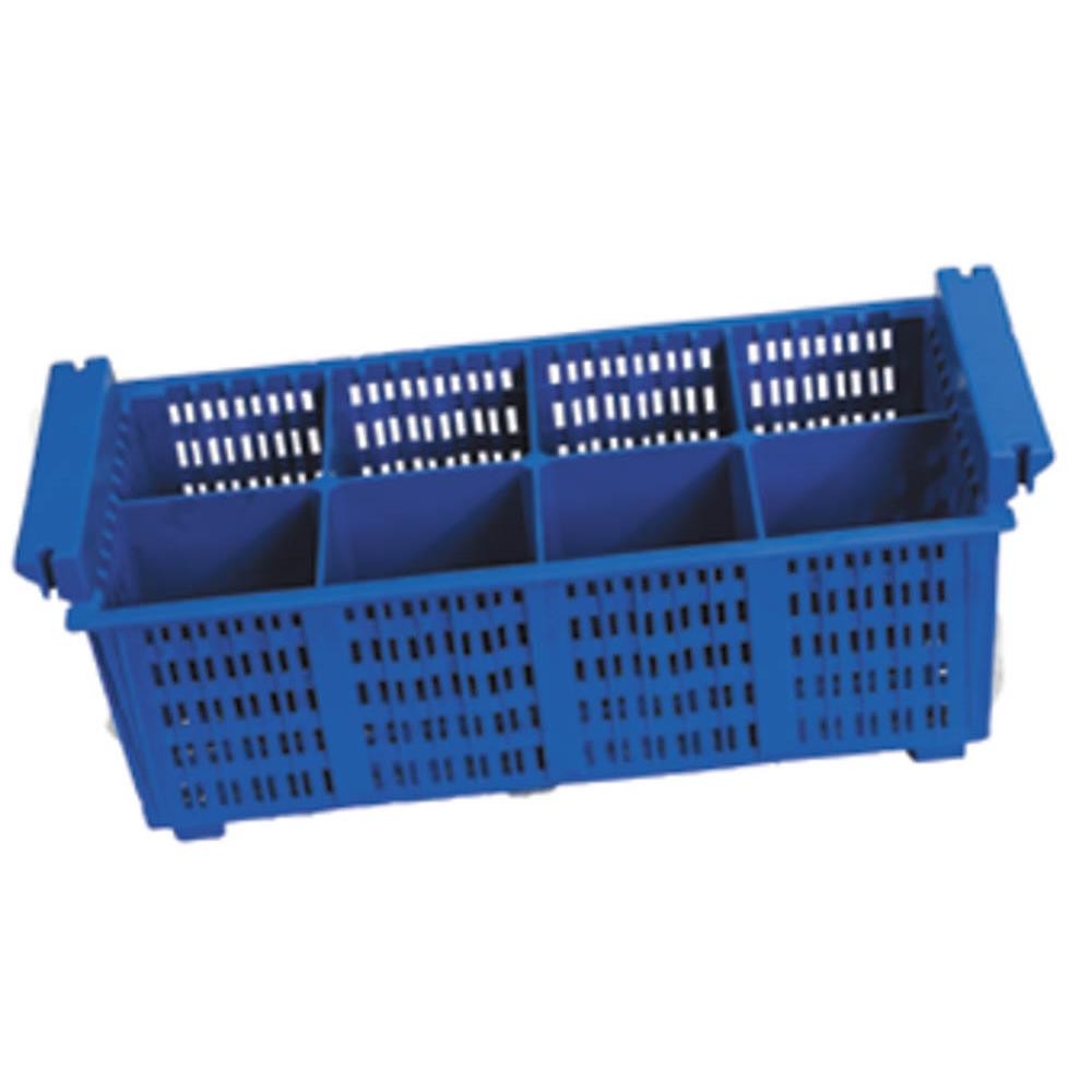 Panier à couverts Lacor bleu à 8 compartiments de 20,5x43x13 cm pour lave-vaisselle
