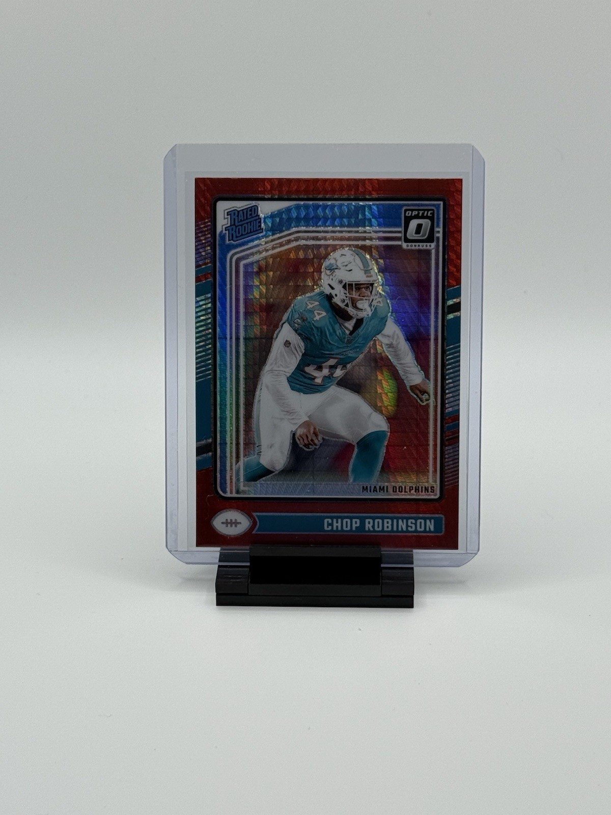 2024 Panini Donruss Optic - Rated Rookie Chop Robinson #219 Red Hyper Prizm (RC)