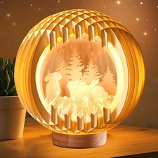 Light Up E-aster lights with USB Charging for Tabletop, Paper Carving Easter ...
