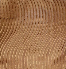 BERGAMO SAHCO Onda Cotton Silk Brown Waves Italy New Remnant