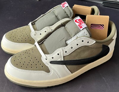 Nike Jordan 1 low Travis Scott medium olive, 44 EU, Neu, ungetragen, OVP, 