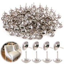 250Pcs 5/8" 16mm Silver Antique Upholstery Tacks Furniture Nails Pins Kit