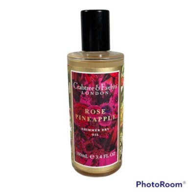 Crabtree & Evelyn Rose Pineapple Perfumed Shimmer Trockenöl 100 ml Neu