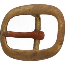 Brass New Hippie Minimalist Hippy Retro MCM Boho NOS 1970s Vintage Belt Buckle