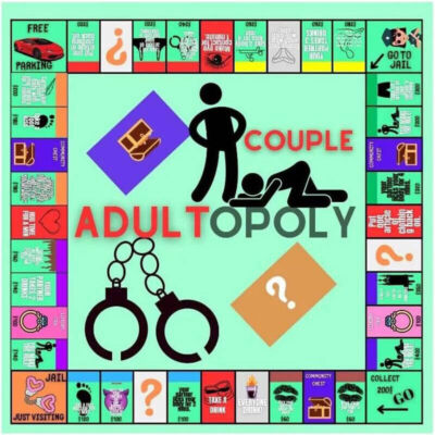 Paar Brettspiel, Paar Erwachsene Opoly Brettspiel, Date Night Ideen, Intimitäts
