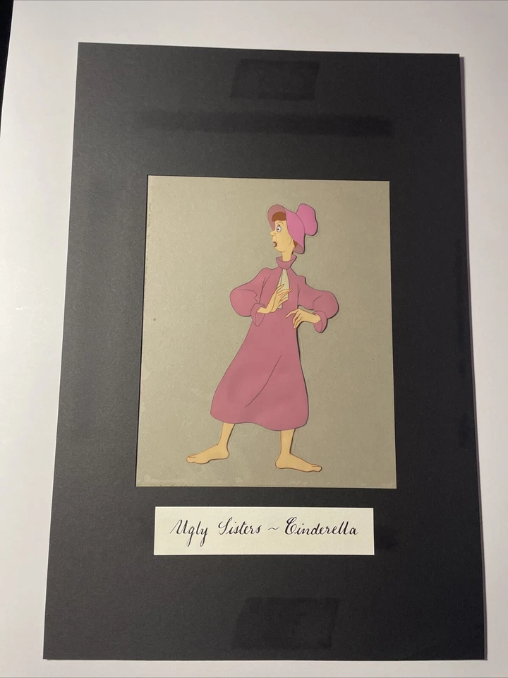 CINDERELLA Animation Cels Walt Disney Production Art SCREEN USED UGLY SISTERS - Image 2 of 4