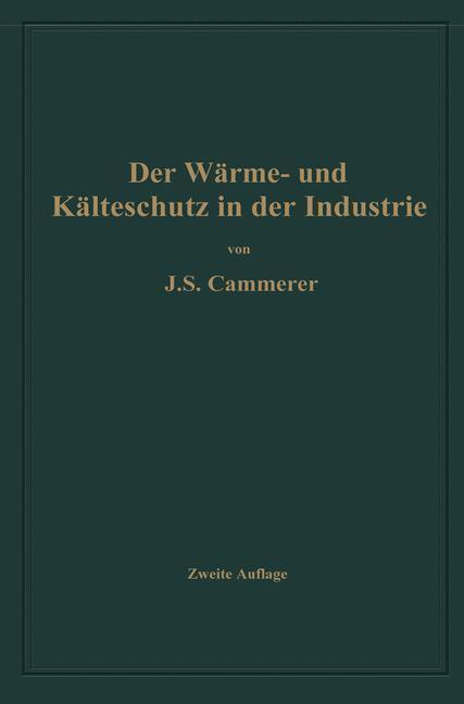 Thumbnail - Der Wärme- Und Kälteschutz In Der Industrie | Buch | 9783662361856