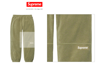 SUPREME POLARTEC PANT (L OLIVE) (XL) FW21 SKITTLES HALF ZIP HOODED
