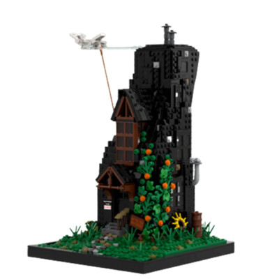 Modubrix Mocs Modulare Bausteine Lovegood-Haus Spielzeug Bausatz 1480 Teile