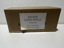 Restoration Hardware pack 7 Estate loop rings for 1 1/4”  Antiqued Nickel