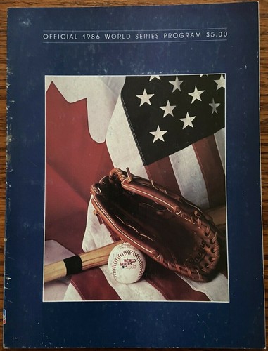 Offizielles 1986 World Series Programm NY Mets vs Boston Red Sox