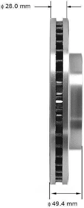 Rotor de freno de disco Bendix PRT1724 para Toyota Camry 92-01 Foto 3 de 3