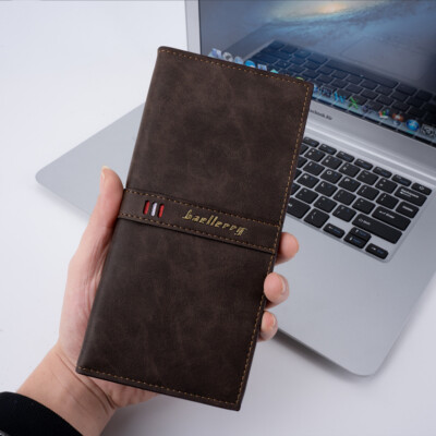 Man's RFID Blocking Clutch Bag Foldable Leather Wallet Credit Card Holder Purse