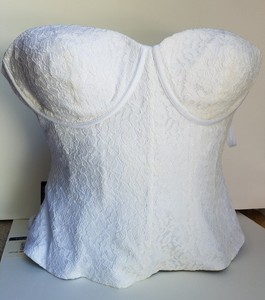 white wedding corset