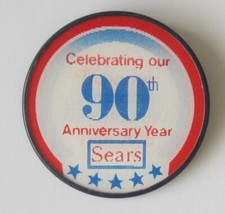 Sears 90th Anniversary 1976 Bicentennial VARI-VUE Flicker Lenticular Pin/Button
