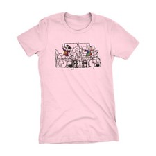 Grateful Dead - Mikey Hart and Bill Kreutzman drummer ladies t-shirt