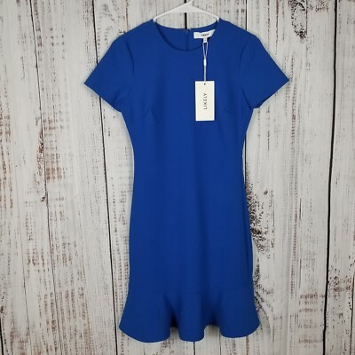 LIKELY SIZE 2 Royal Blue ruffle Beckett New NWT mini dress xs 