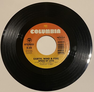 Earth Wind & Fire   Speed of Love / Magnetic   45rpm Vinyl Record 7 