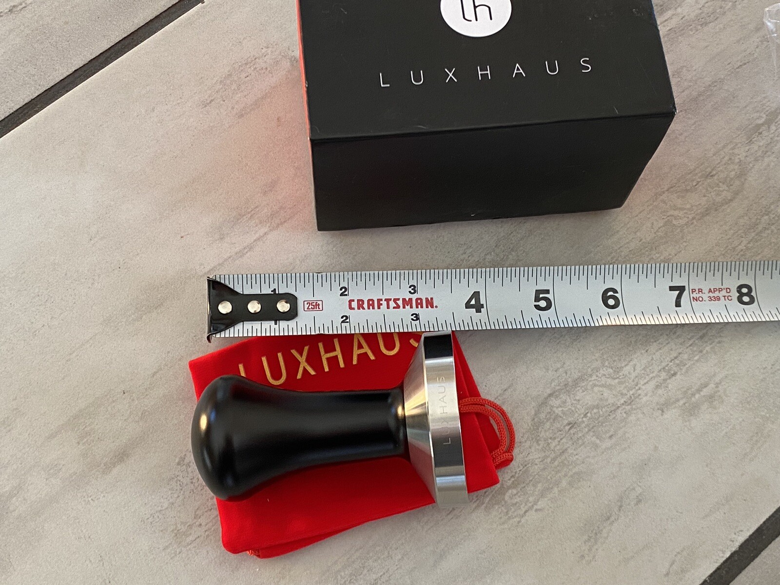 LuxHaus 58mm Calibrated Pressure Tamper for Coffee and Espresso