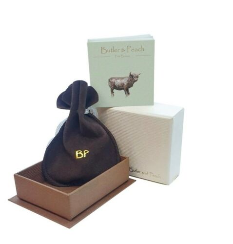 Butler & Peach Miniature Bronze Hippo Ornament New 2006 Gift - Picture 2 of 2