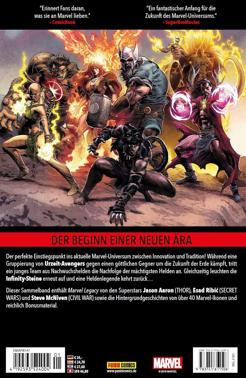 Thumbnail - Marvel Legacy: Mit Hintergrundinformationen Taschenbuch – 26. Februar