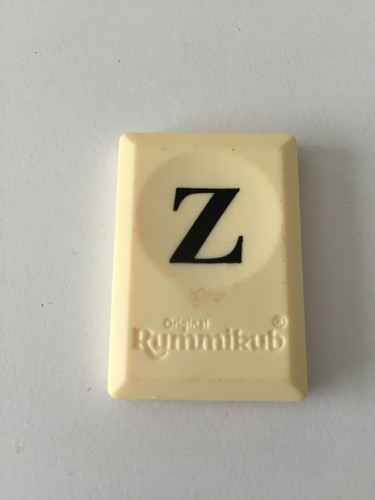 Pion Tuile Lettre U Pour Rummikub - Pièce Détachée Jeu 1996 MB, Occasion Avec Usure