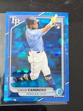 2024 Bowman Chrome Sapphire Junior Caminero rookie Tampa Bay Rays READ
