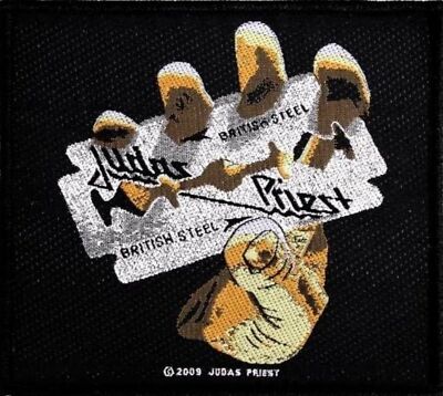  Judas Priest - British Steel gewebter Aufnäher - woven Patch Neu & Official!
